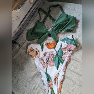 Cupshe Bikini, High Waisted Size Small